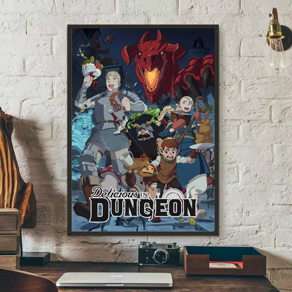 Hot Anime Delicious In Dungeon Characters Wall Art