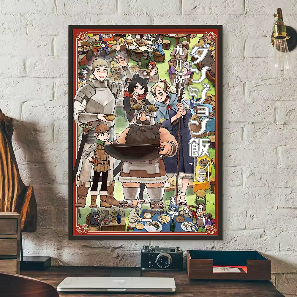 Anime Delicious In Dungeon Vintage Wall Art