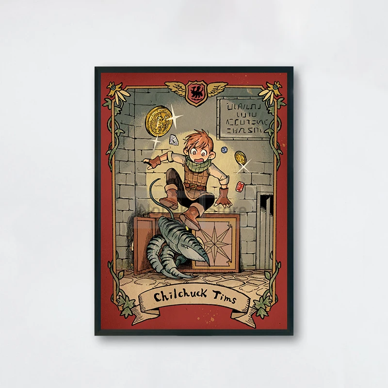 Anime Delicious in Dungeon Chilchuck Retro Wall Art