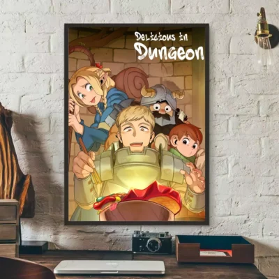 Anime Delicious In Dungeon Main Characters  Wall Art