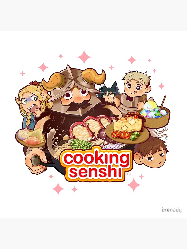 Delicious In Dungeon Cooking Senshi Throw Pillow - Image 2