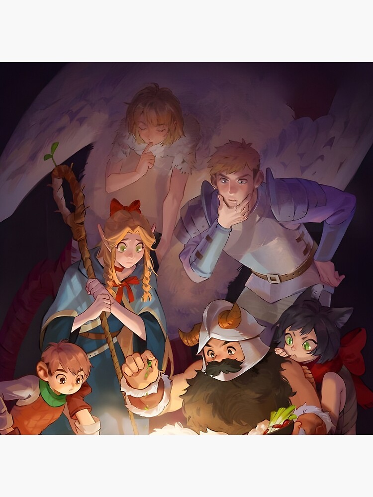 Delicious In Dungeon Characters Shower Curtain - Image 2