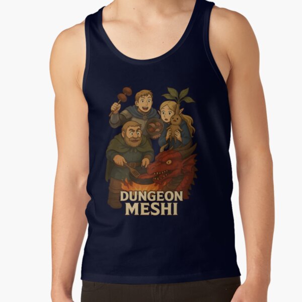 Delicious In Dungeon Meshis Anime Tank Top - Image 5
