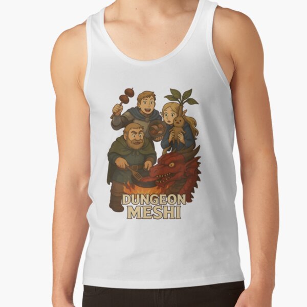 Delicious In Dungeon Meshis Anime Tank Top - Image 2