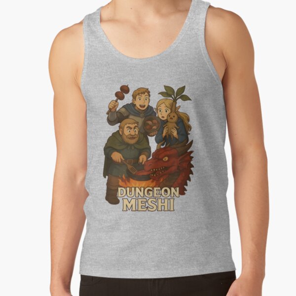 Delicious In Dungeon Meshis Anime Tank Top - Image 3