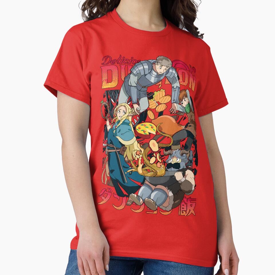 Anime Delicious In Dungeon Classic T-shirt - Image 5