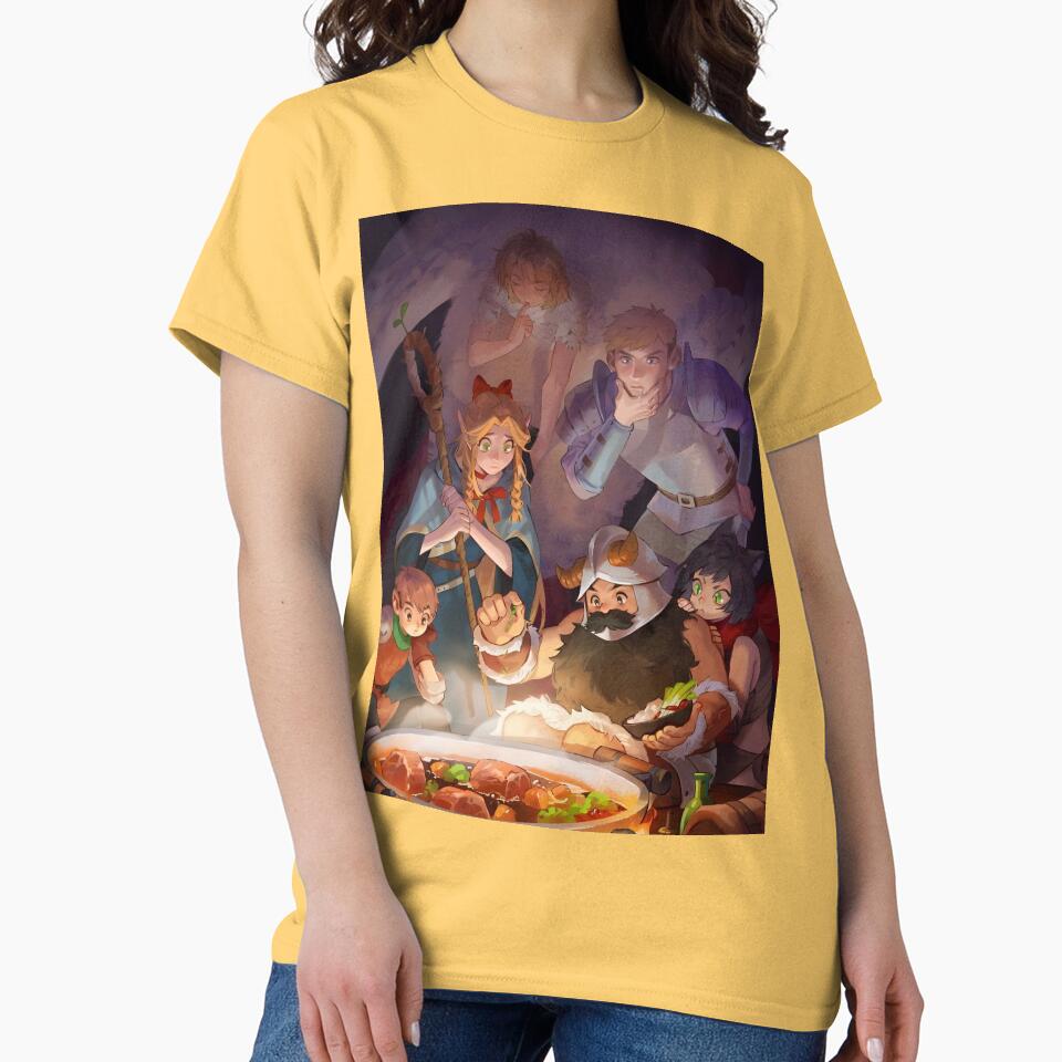 Best Selling Delicious In Dungeon Banner T-shirt - Image 6