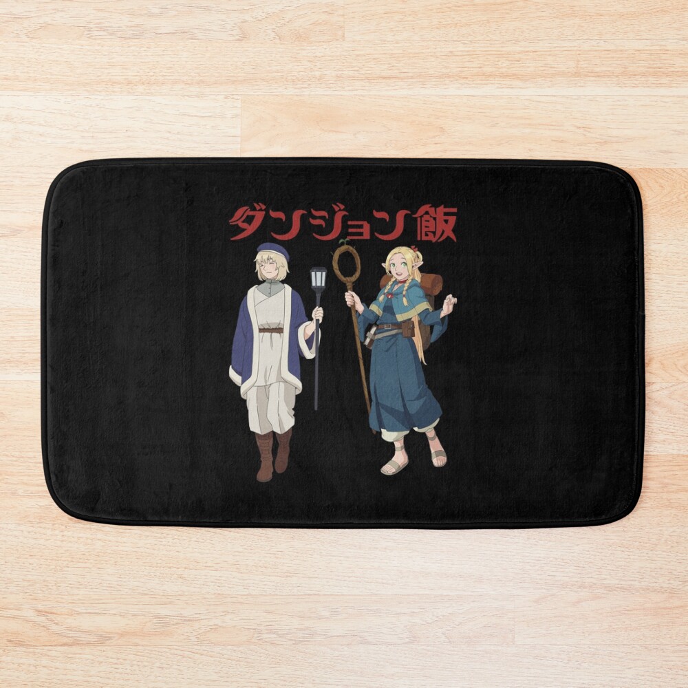 Delicious In Dungeon Marcille And Falin Bath Mat
