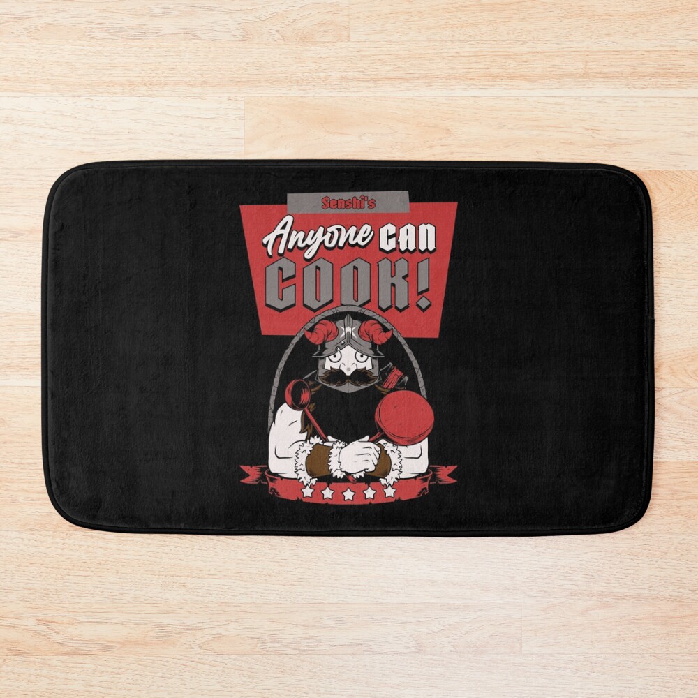 Dungeon Food Book Dwarf Anime Gift Bath Mat