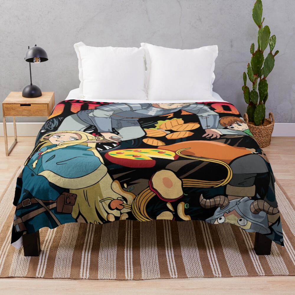 Anime Delicious In Dungeon Wonderfull Throw Blanket