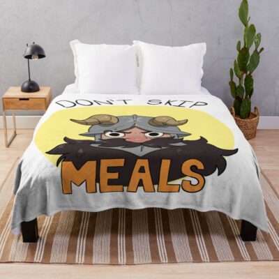 Dungeon Meshi Cute Senshi Throw Blanket