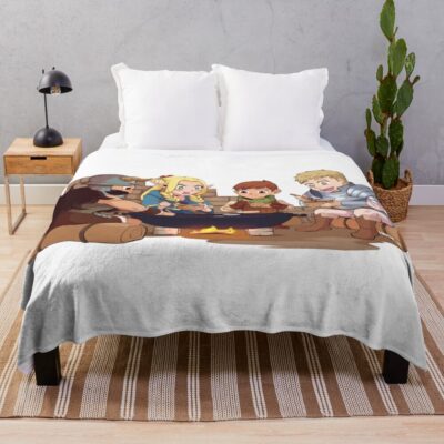 Hot Collection Dungeon Meshi Throw Blanket