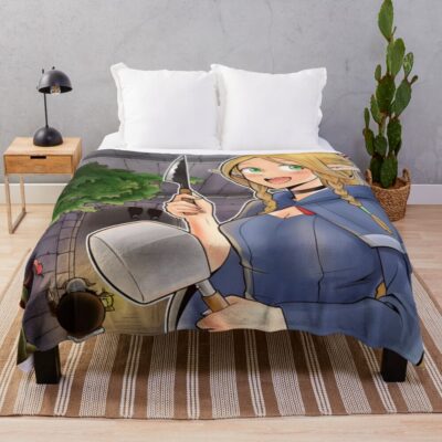 Delicious In Dungeon Art All In One Throw Blanket