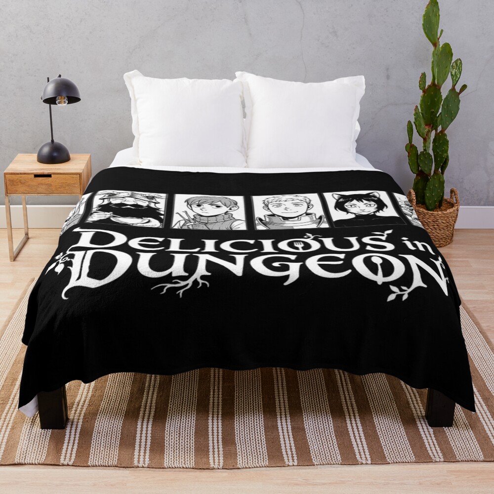 Delicious Foods Are Made In Dungeon Throw Blanket