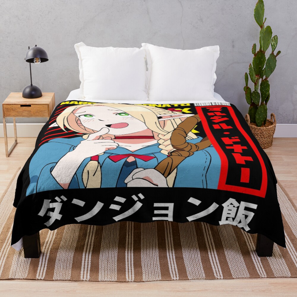 Delicious In Dungeon Marcille Donato The Elf Mage Throw Blanket