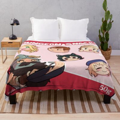 Hot Design Delicious In Dungeon Colorfull Throw Blanket