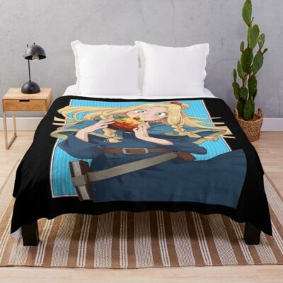 Hot Anime Delicious In Dungeon Marcille Throw Blanket