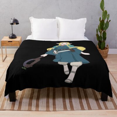 Delicious In Dungeon Marcille Colorfull Throw Blanket