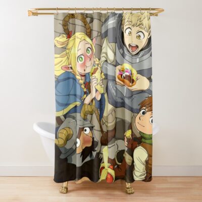 Anime Delicious In Dungeon Colorfull Shower Curtain