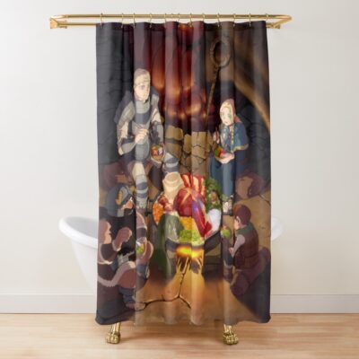 Best Selling Delicious In Dungeon Banner Shower Curtain