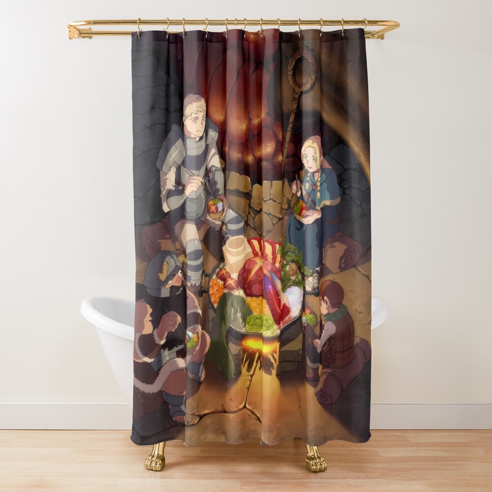 Best Selling Delicious In Dungeon Banner Shower Curtain