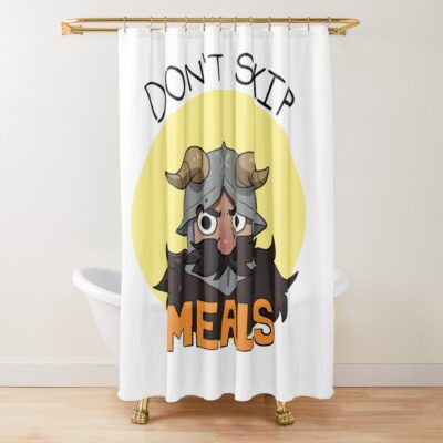 Dungeon Meshi Cute Senshi Shower Curtain