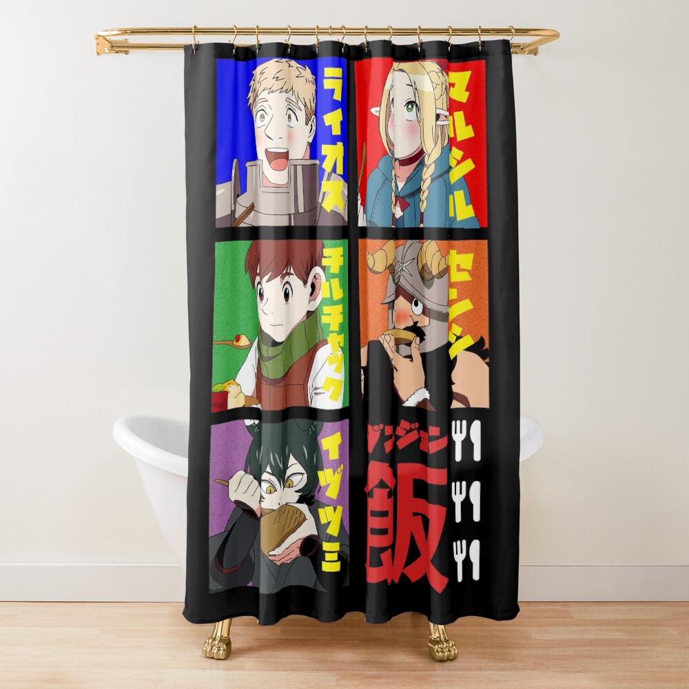 Delicious In Dungeon Laios Party Feast Shower Curtain