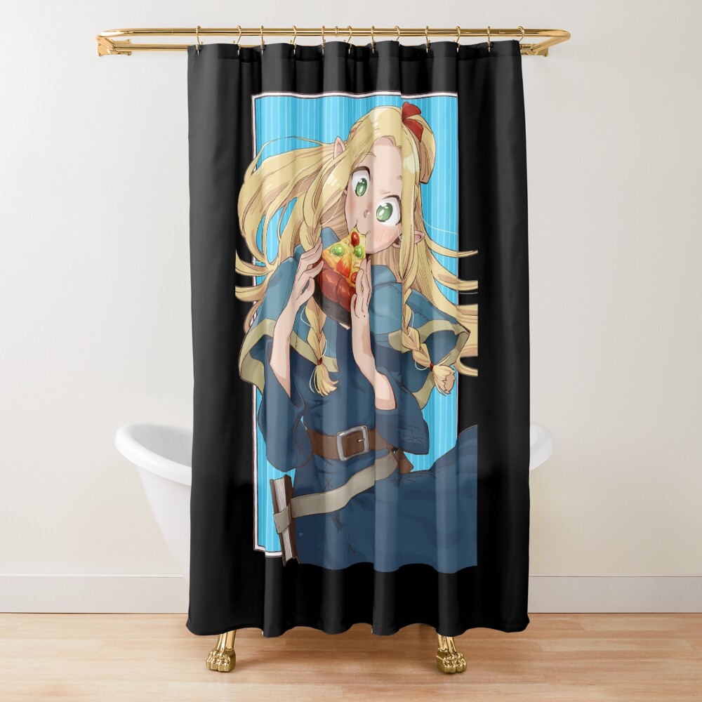 Hot Anime Delicious In Dungeon Marcille Shower Curtain