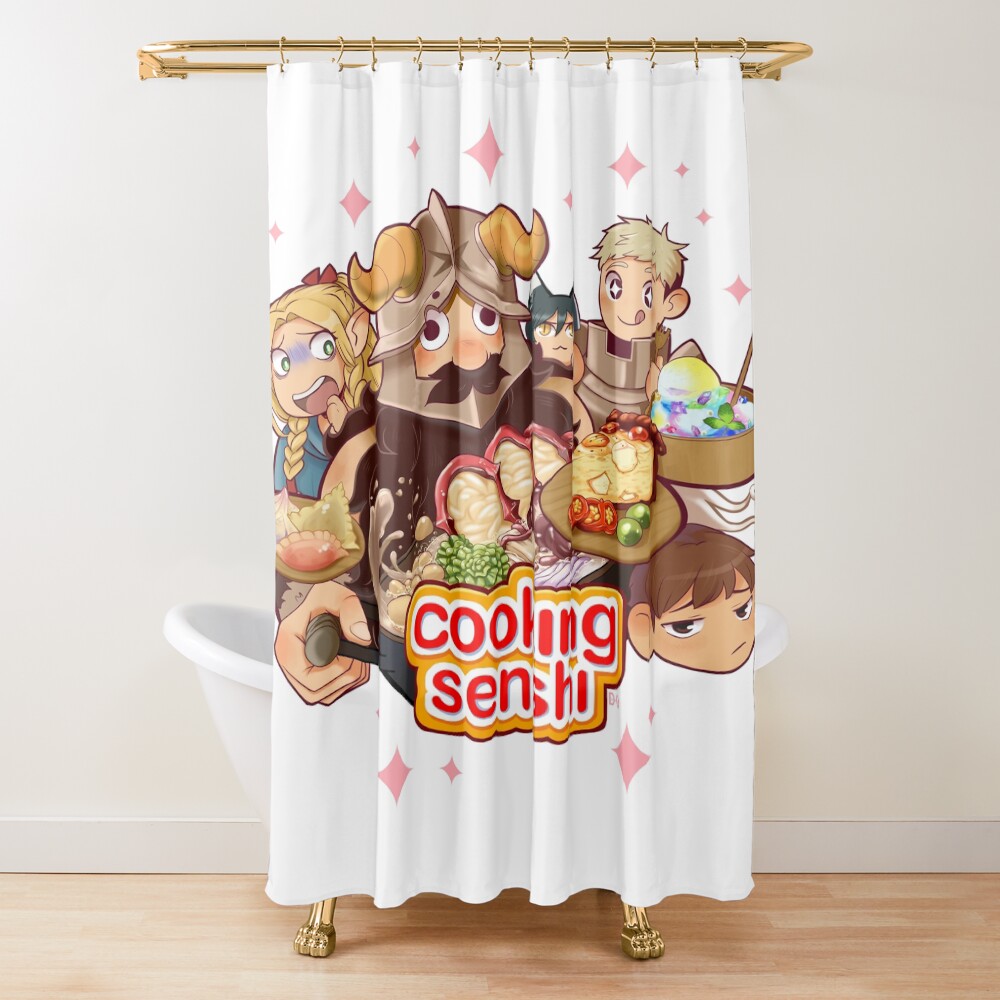 Delicious In Dungeon Cooking Senshi Shower Curtain