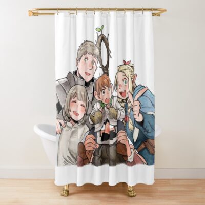 Delicious In Dungeon Characters Cute Shower Curtain