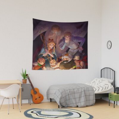 Delicious In Dungeon Characters Tapestry