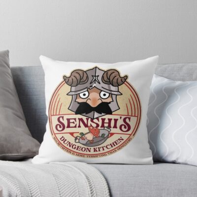 Delicious In Dungeon Senshi Kitchen Throw Pillow