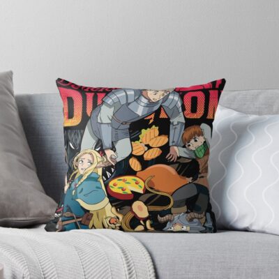 Anime Delicious In Dungeon Wonderfull Throw Pillow