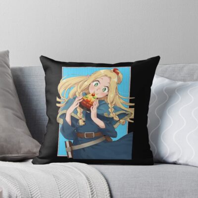 Hot Anime Delicious In Dungeon Marcille Throw Pillow
