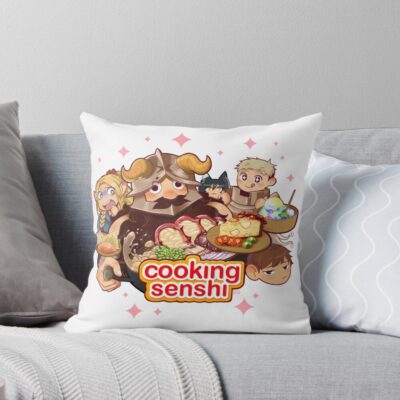 Delicious In Dungeon Cooking Senshi Throw Pillow