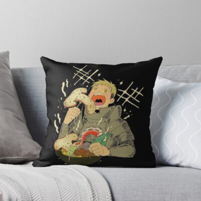 Laios Touden Delicious In Dungeon Throw Pillow